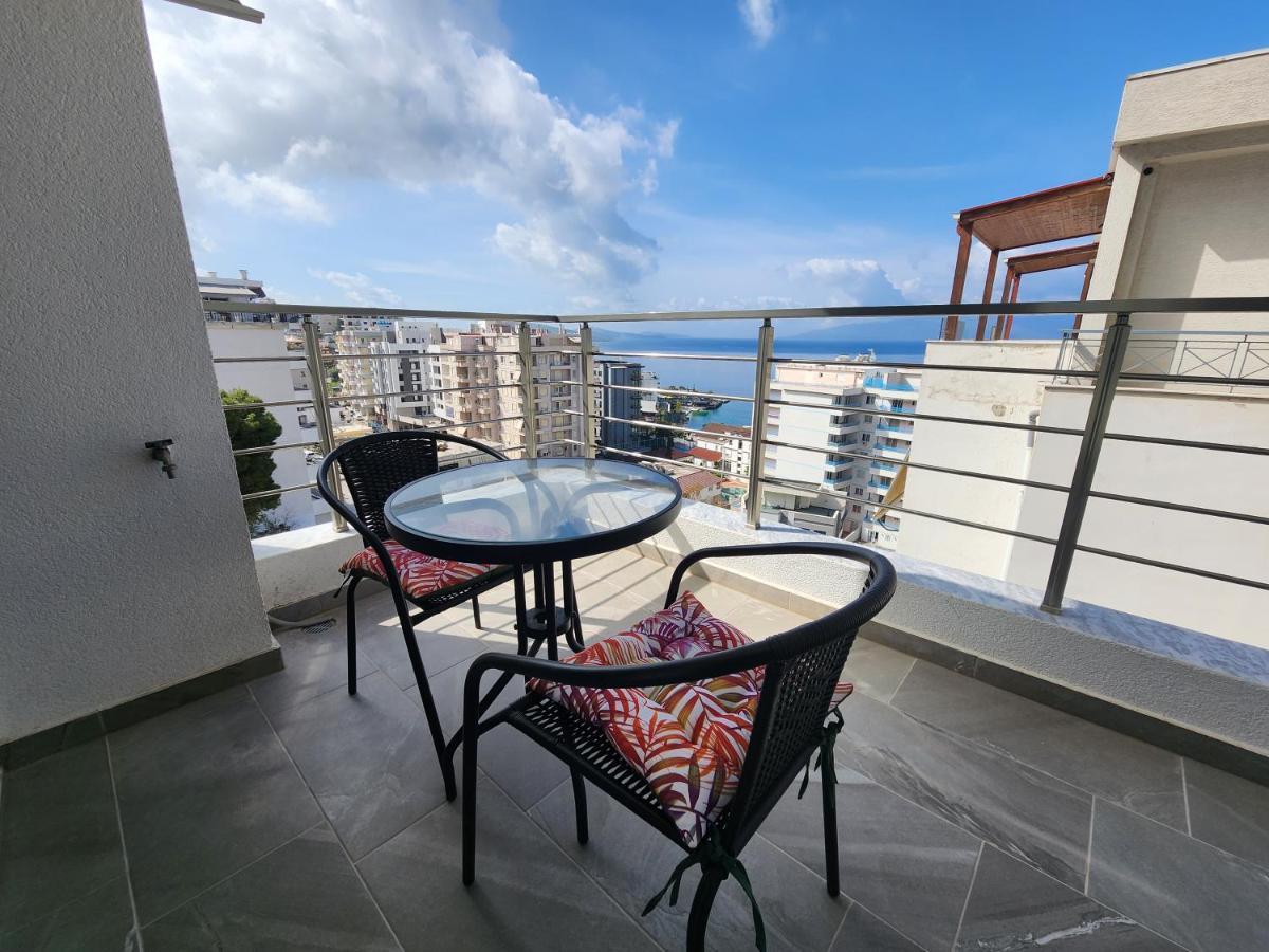 Amazing Sea View Apartment Saranda Dış mekan fotoğraf